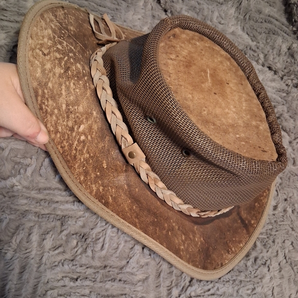 Barmah Kangaroo Leather Hat Made In Australia See Pics - Picture 3 of 9